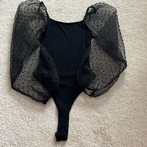 altard state black body suit with sleeves size xs